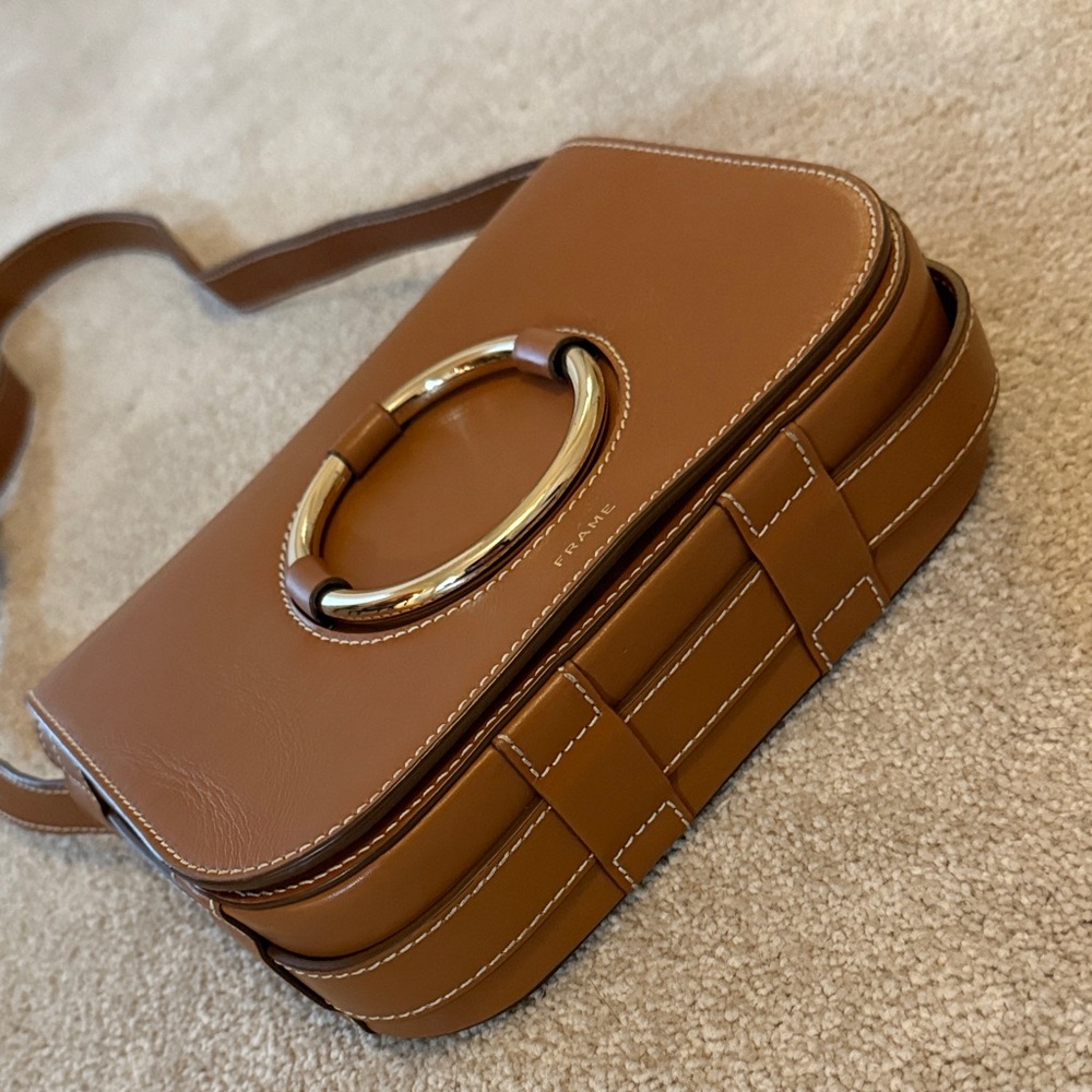Frame Leather Crossbody Bag - Picture 3 of 6